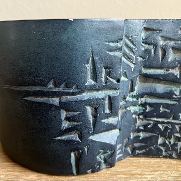 Asymmetrical Black and Gray Ceramic Art Piece Alexander Danel Austin Sculpture - Picture 8 of 16